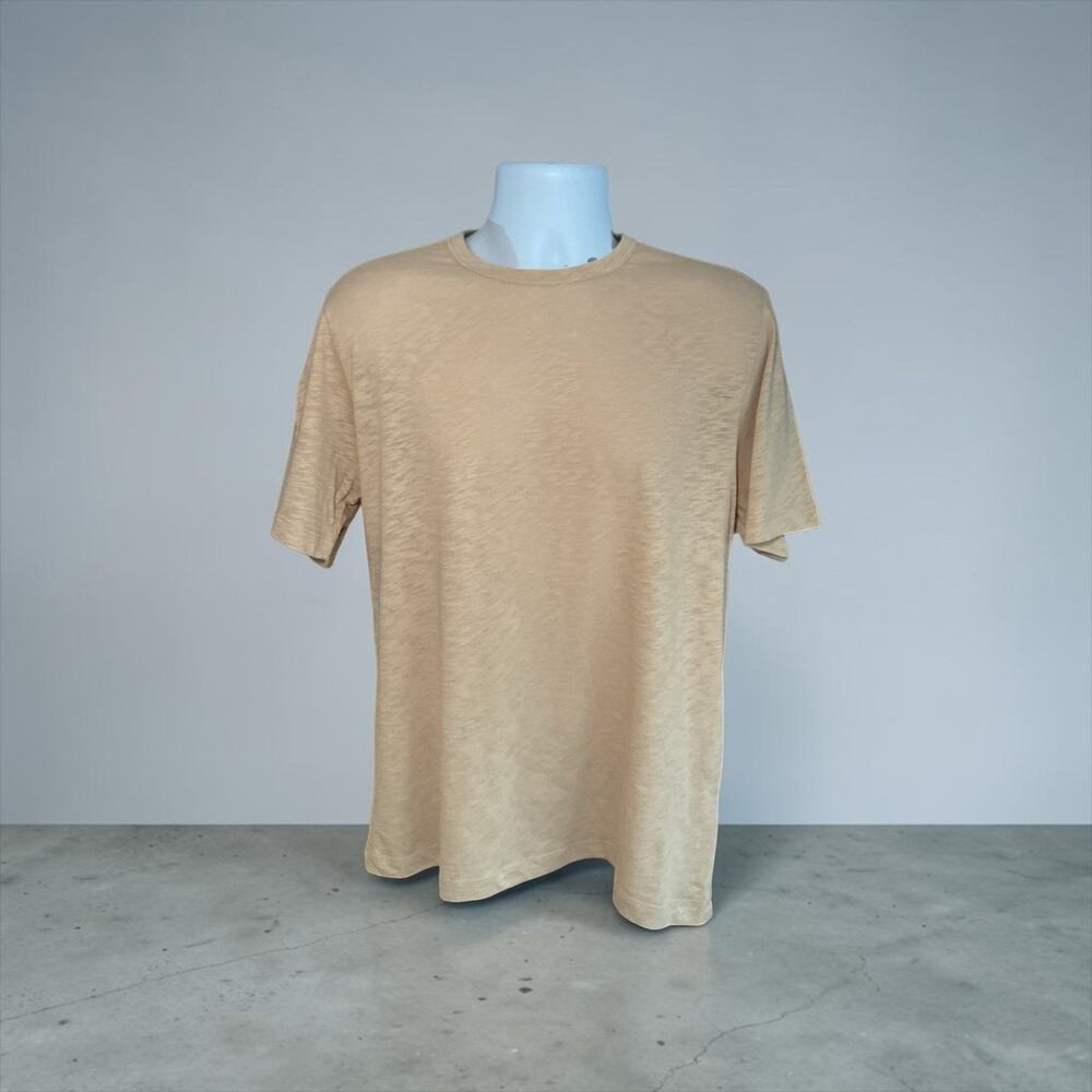 Theory T-Shirt - Made in Peru - Size [L] - [Light Khaki Beige]